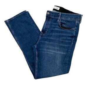 OLD NAVY Men's Distressed Slim Built-In Flex Denim Blue Jeans 39